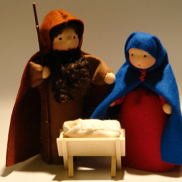 Josef,Maria und Jesuskind -Heilige Familie - Jahreszeitentisch