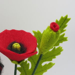 Red Poppy Flower Child Waldorf Nature Table image 5