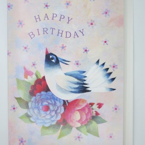 Buon Compleanno - biglietto d'auguri - biglietto con busta - biglietto doppio - articolo n. GRPK70