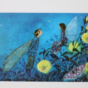 Coppia di elfi - cartolina - tavola stagionale - Waldorf - Art. SOPK340