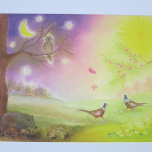 Giorno e notte - Tavola stagionale - Cartolina - Waldorf - Articolo n.HEPK280