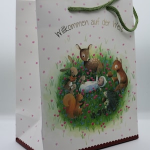 Bem-vindo ao mundo - sacola de presente - presente de aniversário - nascimento - bebê - Art.