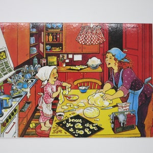 Boulangerie de Noël - carte postale pour la table de saison - Noël - Boulangerie de Noël - Waldorf - réf. WIPK32