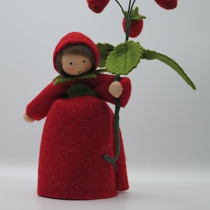 Wild Strawberry - Nature Table - Waldorf- Flower Doll
