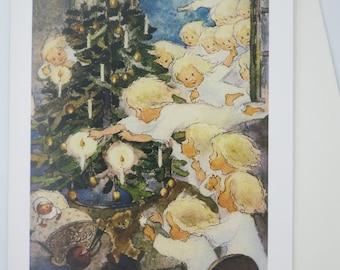 Freuet Euch, das Christkind ist da  - Weihnachskarte mit Umschlag - Doppelkarte