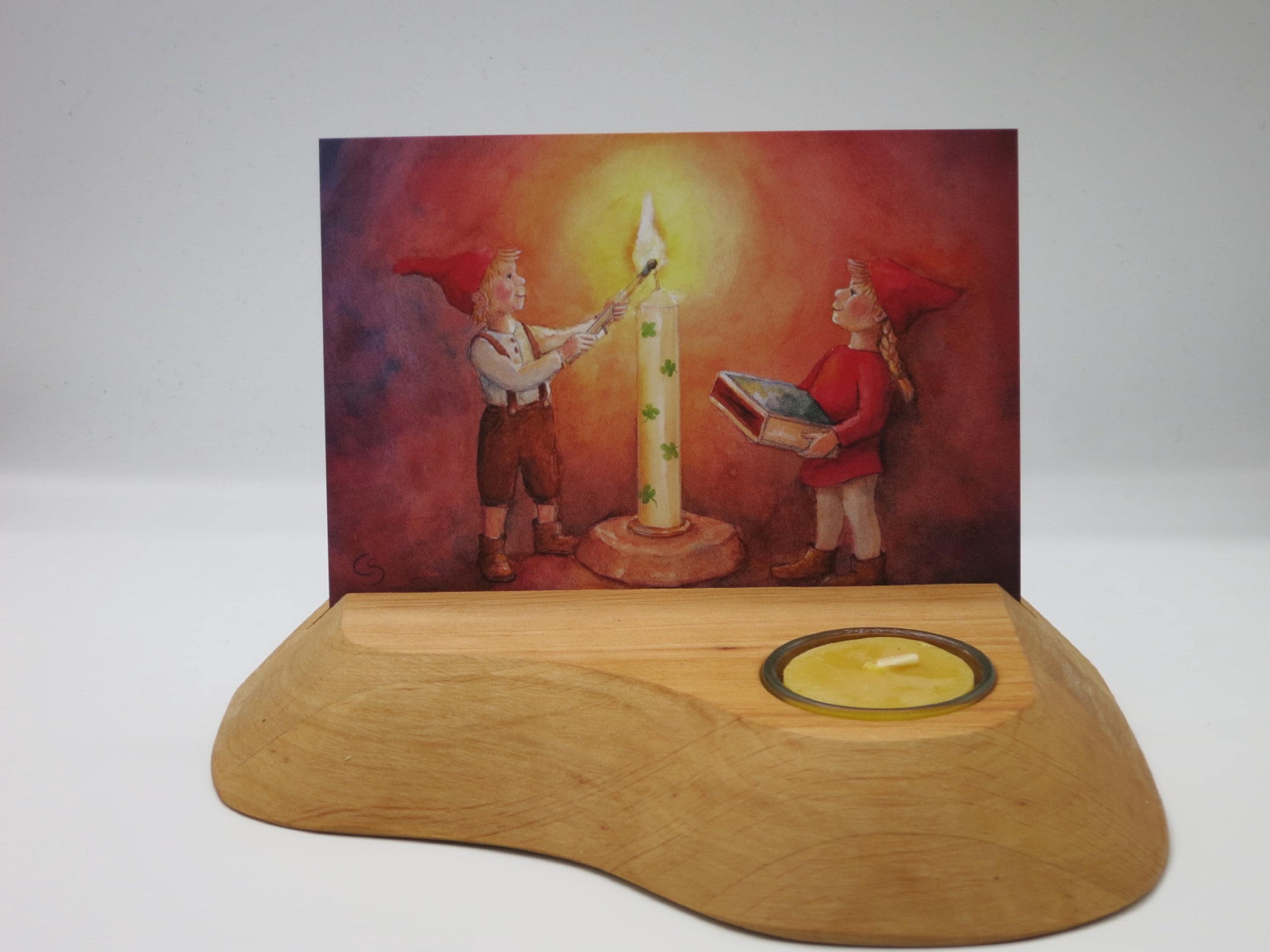 Waldorf Cardholder With Candle - Etsy