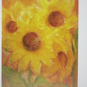 Zonnebloemen - ansichtkaart voor de seizoenstafel - zomer - Waldorf - Art