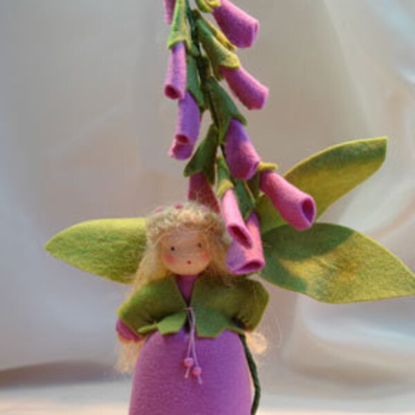 Purple Foxglove - Flower Child - Waldorf Inspired - Nature Table