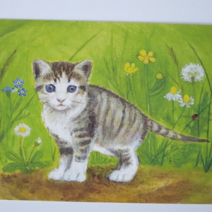 Gattino - Tavola stagionale - Waldorf - Cartolina - Gatto - Animali - Articolo n. FRPK205