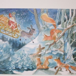 Saint Nicolas - Carte postale - Table saisonnière - Waldorf - Noël - Avent - Hiver - Article n° WIPK154