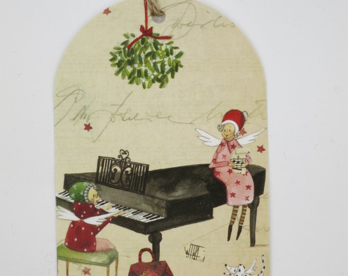 Music Gift Tags 15 Recycled Vintage Sheet Music Tags, Paper Hang Tags, Wedding Favor Tags, DIY ...
