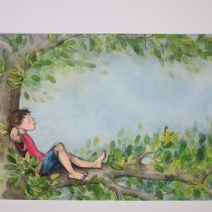 piccola pausa - cartolina per la tavola stagionale - estate - albero estivo - Waldorf - Art. SOPK188
