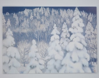 Winterwald - Jahreszeitentisch -  Waldorf - Postkarte