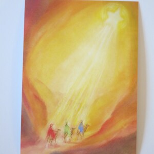 Heilige drei Könige - Jahreszeitentisch -  Waldorf - Postkarte - Weihnachten - Krippe - Advent - Winter- Art. Nr. WIPK212