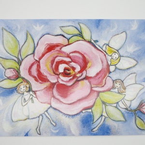 Rose Elves - Carte postale - Table saisonnière - Waldorf - Art.