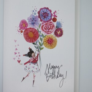 Happy Birthday - Geburtstagskarte- Karte mit Umschlag - Doppelkarte- Art.Nr. GRPK117