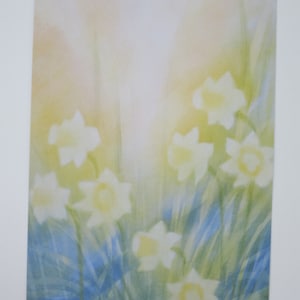 Narzissen - Postkarte - Jahreszeitentisch - Waldorf - Ostern - Frühlingsblumen- Art.Nr.BLPK15