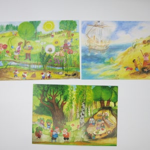 Set di carte estate - 10 cartoline - tavola stagionale - Waldorf - Waldorf - Art. PKS21