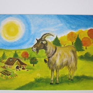 La Capra - Tavola Stagionale - Cartolina - Waldorf - Articolo n.HEPK265