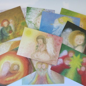 Monatskarten Set Engel - Jahreszeitentisch - 12 Postkarten - Waldorf- Waldorf - Art. PKS22