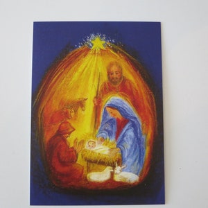 In Bethlehem - Jahreszeitentisch - Postkarte - Waldorf - Krippe - Weihnachten - Advent - Maria und Josef - Winter- Art. Nr. WIPK92