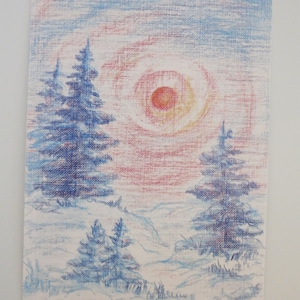 Winter - Postkarte für den Jahreszeitentisch - Waldorf- Art. Nr. WIPK208