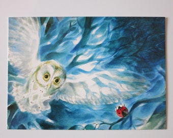 The Little Eagle Owl - Postcard - Seasonal Table - Waldorf