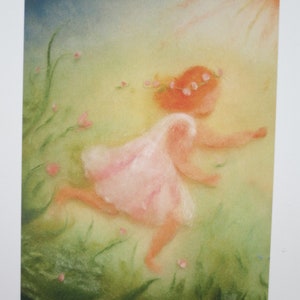 Spring Child - Tavola stagionale - Cartolina - Waldorf - Ragazza - Primavera - Articolo n. FRPK204