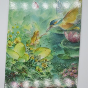 Eisvogel Elf  - Postkarte - Jahreszeitentisch - Waldorf - Sommer - Elfen - Art. SOPK342