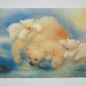 Orso polare - Tavola stagionale - Cartolina - Waldorf - Articolo n. WIPK302