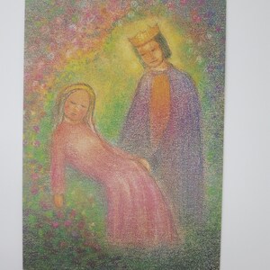 Bela Adormecida - Mesa Sazonal - Cartão Postal - Waldorf - Conto de Fadas - Item No. MÄRPK70