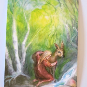 Brüderchen und Schwesterchen - Jahreszeitentisch -  Waldorf - Postkarte- Art. Nr. MÄRPK63