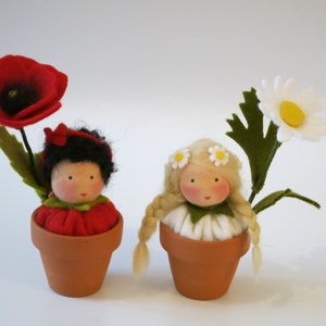 Flowers in a Pot - Summer - Waldorf - Flower Child - Seasonal Table - Art. SO6