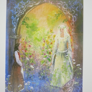 Fairy Queen - Postcard for the Seasonal Table - Fairy - Fairy Tale - Waldorf - Item No. MÄRPK57