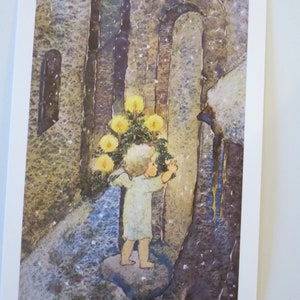 Leise kommt das Christkindlein - Jahreszeitentisch - Postkarte - Waldorf - Advent - Engel - Weihnachten- Art. Nr. WIPK401