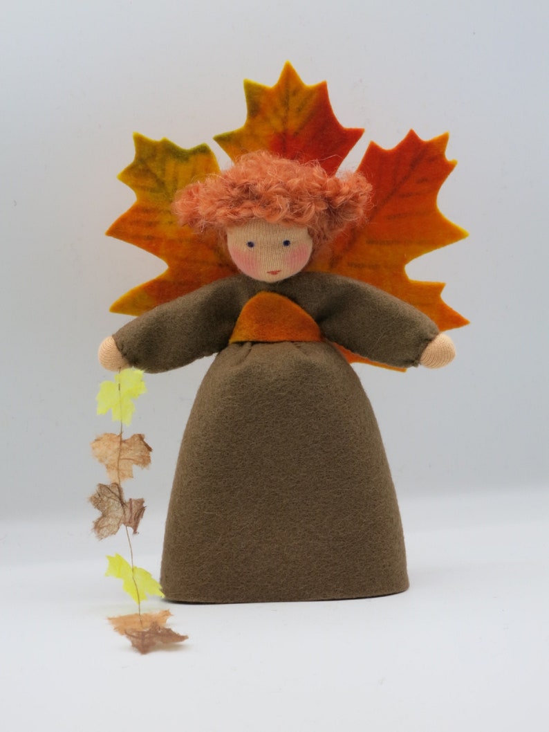 Autumn Fairy Flower Child Waldorf Nature Table image 7