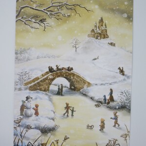 Winter Joy - Cartão postal para a mesa sazonal - Inverno - Waldorf - Item nº WIPK148