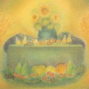 Erntedank - Jahreszeitentisch - Postkarte - Waldorf - Herbst - Erntedankfest- Art. Nr.HEPK232