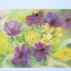 Anemonen- Postkarte groß - Jahreszeitentisch - Jahreszeiten - Waldorf- Art.Nr.BLPK12