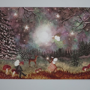 Magical Time - Postcard for the Seasonal Table - Winter - Waldorf - Item No. WIPK445