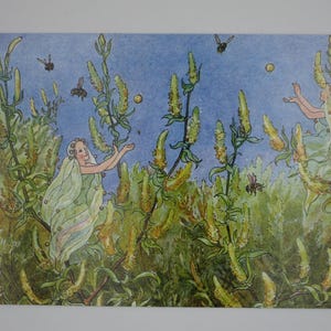 Les elfes du saule - Carte postale pour la table de saison - Été - Waldorf - Art. SOPK390
