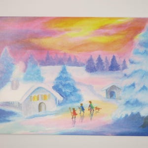 Die drei Könige - Jahreszeitentisch - Postkarte - Advent - Weihnachten - Krippe - Waldorf- Art. Nr. WIPK8