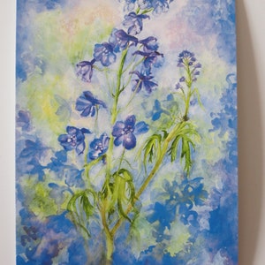 Delphinium - Tavola stagionale - Cartolina - Waldorf - Estate - Fiori - Art.No.BLPK34