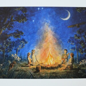 Fogo de São João - Postal - Mesa Sazonal - Waldorf - Art.