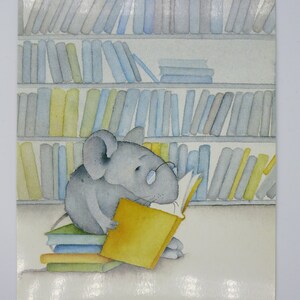Lecture - Carte postale - Table saisonnière - Waldorf Bookworm - Souris - Philip/Alex - Art.