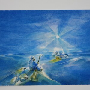 Weihnachtshirte - Postkarte für den Jahreszeitentisch - Weihnachten - Advent - Waldorf- Art. Nr. WIPK260