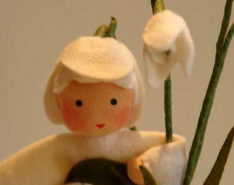 Little Snowdrop - Flower Child - Waldorf  - Nature Table