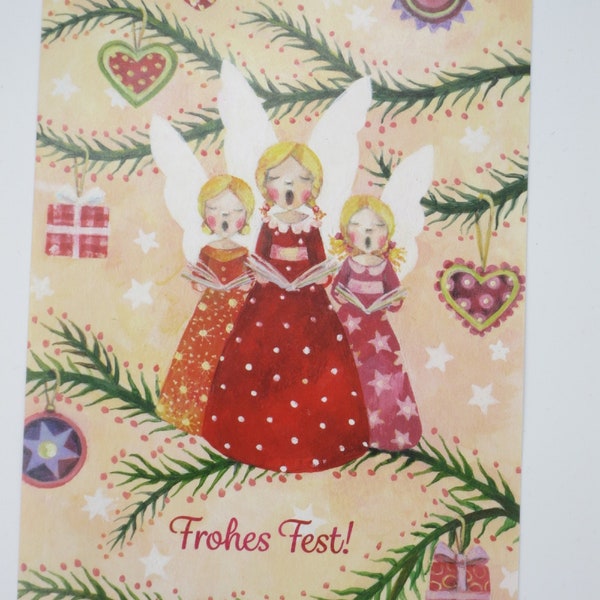 Engel Chor - Weihnachskarte - Postkarte