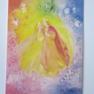 Hochzeit - Jahreszeitentisch -  Waldorf - Postkarte - Verlobung - Brautpaar- Art.Nr FRPK77