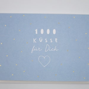 1000 Küsse Für Dich - Geburtstagskarte- Karte mit Umschlag - Doppelkarte- Art.Nr. GRPK100